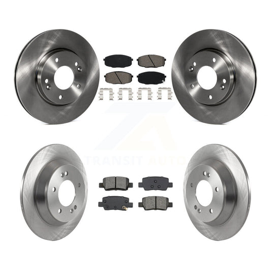 Disc Brake Rotors And Semi-Metallic Pads Front Rear Kit For Kia Seltos
