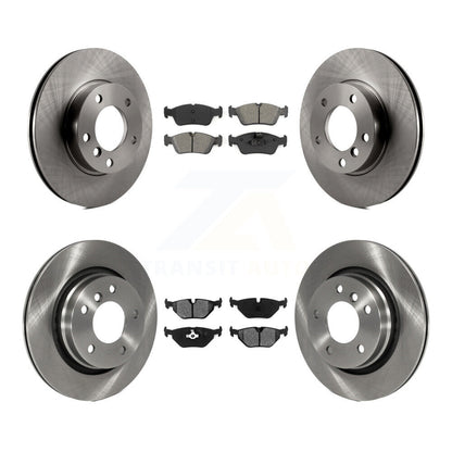 Disc Brake Rotors And Semi-Metallic Pads Front Rear Kit For BMW 328i