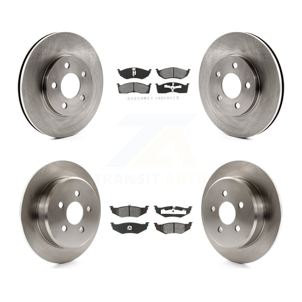 Brake Rotors & Semi-Metallic Pad Front Rear Kit For Neon Chrysler Dodge Plymouth