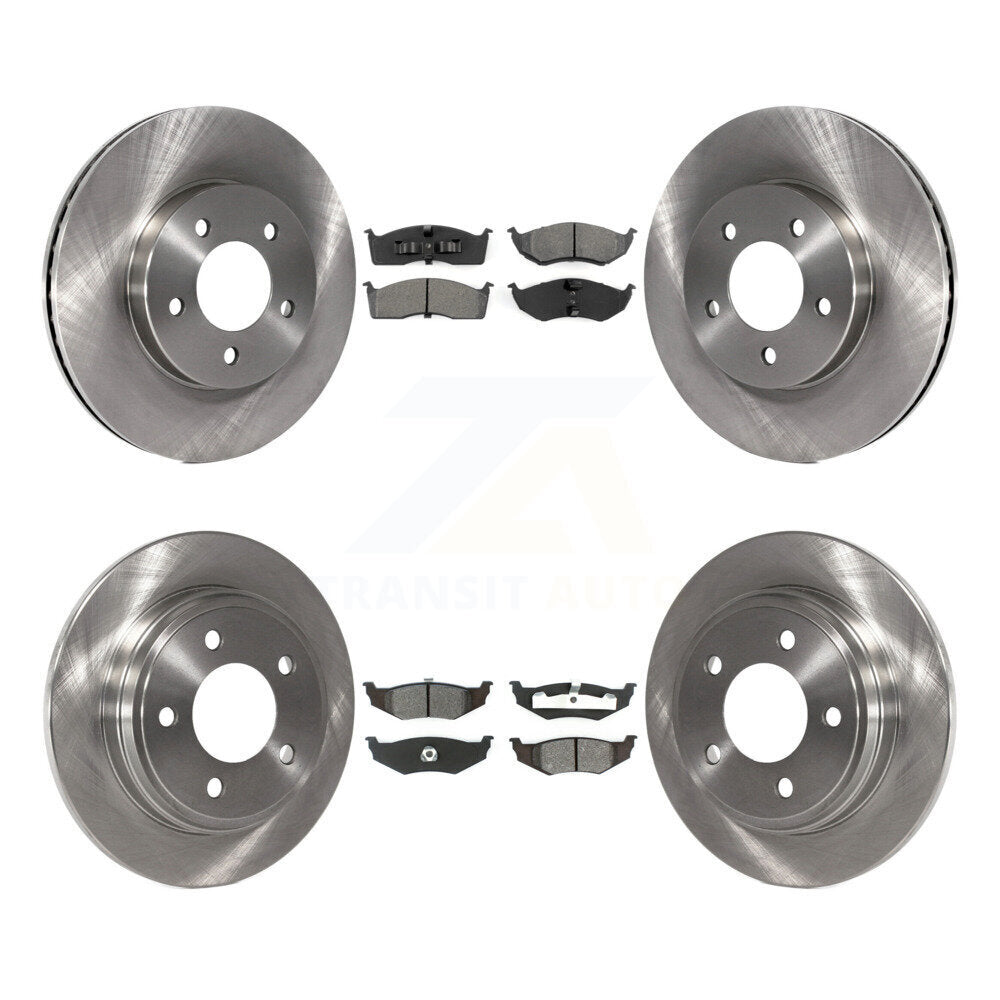 Brake Rotors & Semi-Metallic Pad Front Rear Kit For Chrysler Intrepid Dodge 300M