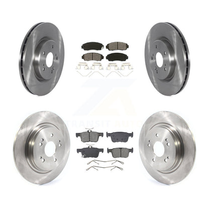 Disc Brake Rotors And Semi-Metallic Pads Front Rear Kit For 2022-2024 Acura RDX