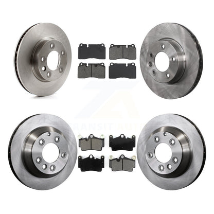 Disc Brake Rotor & Semi-Metallic Pad Front Rear Kit (6Pc) For Volkswagen Touareg