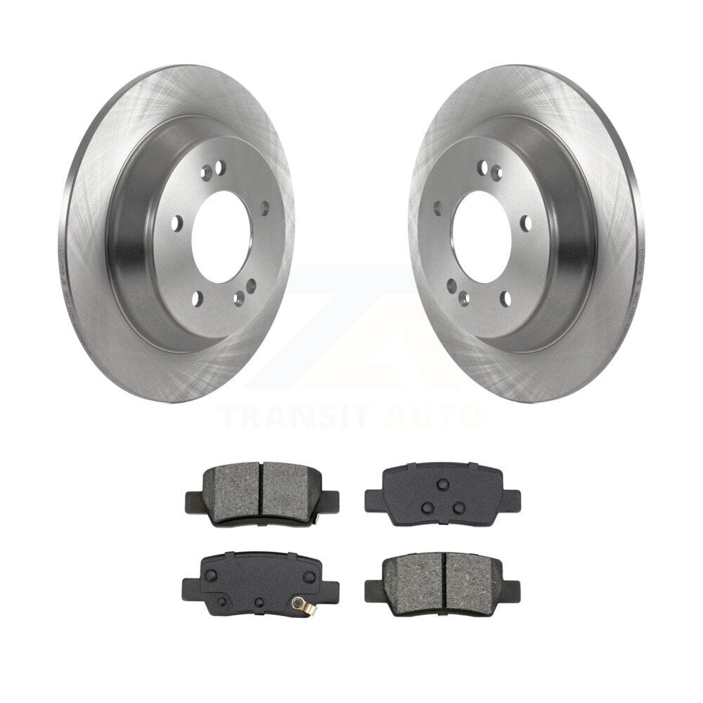 Disc Brake Rotors And Semi-Metallic Pads Rear Kit For Kia Seltos