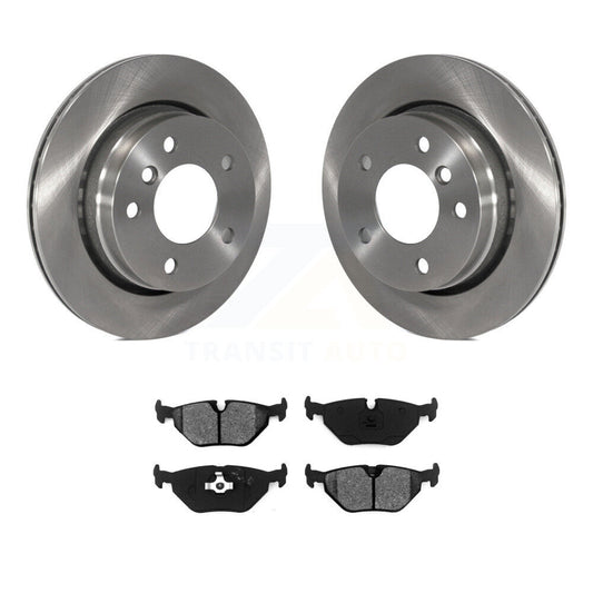 Disc Brake Rotors And Semi-Metallic Pads Rear Kit For BMW 328i