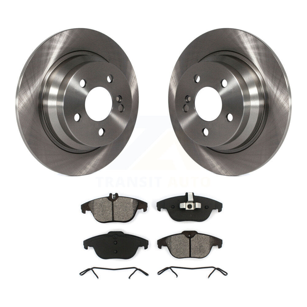 Brake Rotor & Semi-Metallic Pad Rear Kit For Mercedes-Benz E350 With Solid