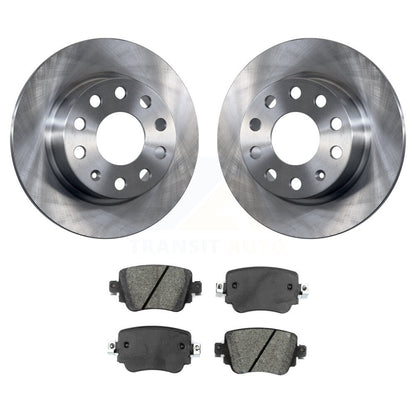 Brake Rotor & Semi-Metallic Pad Rear Kit For Volkswagen Golf Alltrack SportWagen
