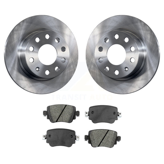 Brake Rotor & Semi-Metallic Pad Rear Kit For Volkswagen Golf Alltrack SportWagen