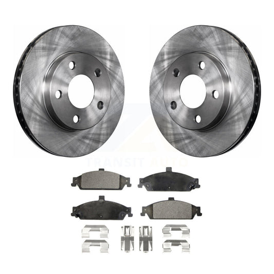 Brake Rotors & Ceramic Pad Front Kit For Pontiac Grand Am Chevrolet Malibu Alero