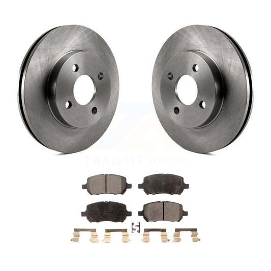 Brake Rotor And Ceramic Pad Front Kit For Chevrolet Cobalt Pontiac G5 Saturn Ion