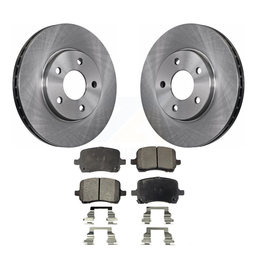 Disc Brake Rotors And Ceramic Pads Front Kit For Chevrolet Malibu