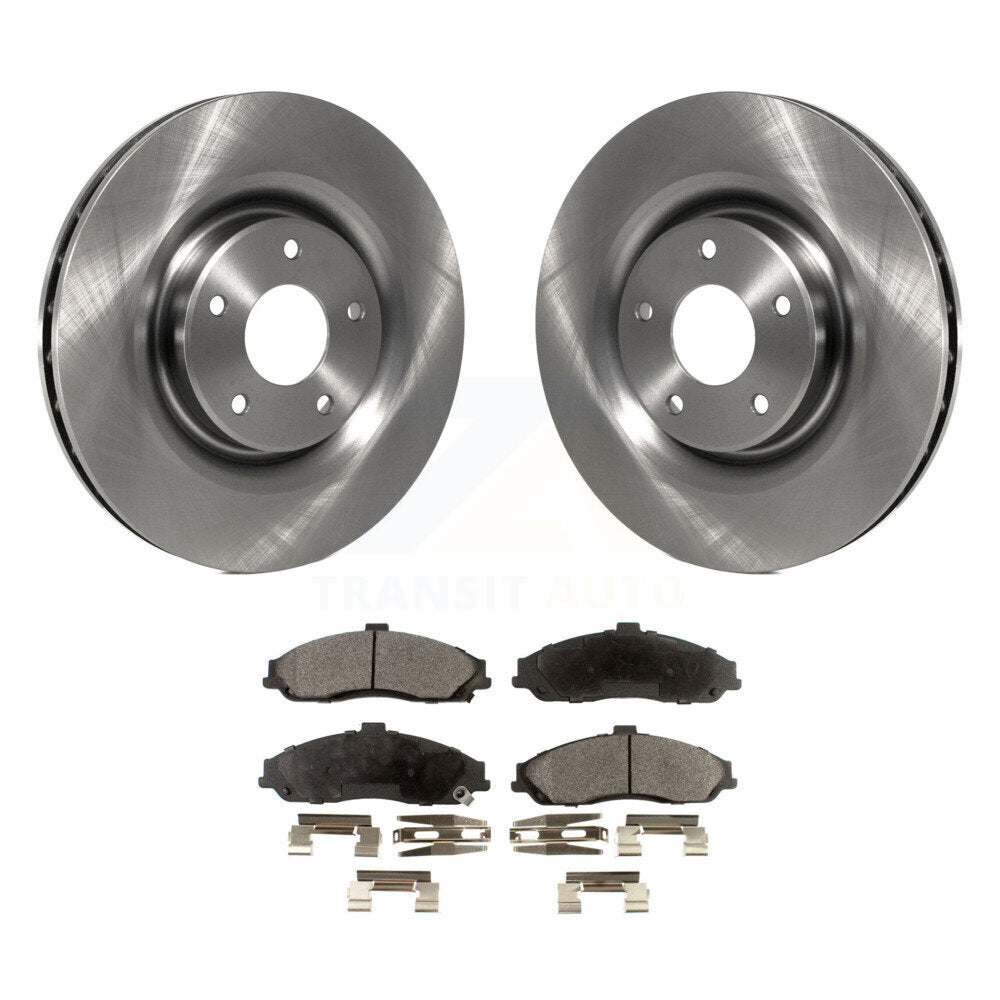 Disc Brake Rotors And Ceramic Pads Front Kit For Chevrolet Corvette Cadillac XLR