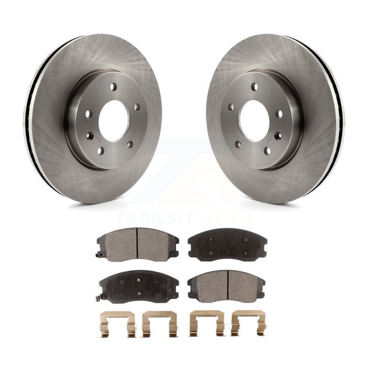 Brake Rotor & Ceramic Pad Front Kit For Chevrolet Equinox Pontiac Torrent Saturn