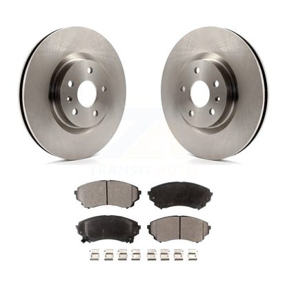 Disc Brake Rotors And Ceramic Pads Front Kit For Cadillac CTS