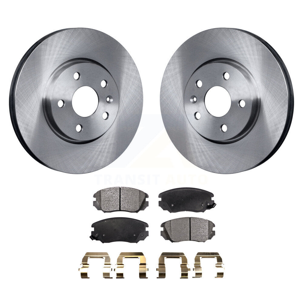 Brake Rotor Ceramic Pad Front Kit For Chevrolet Equinox GMC Terrain Buick Malibu