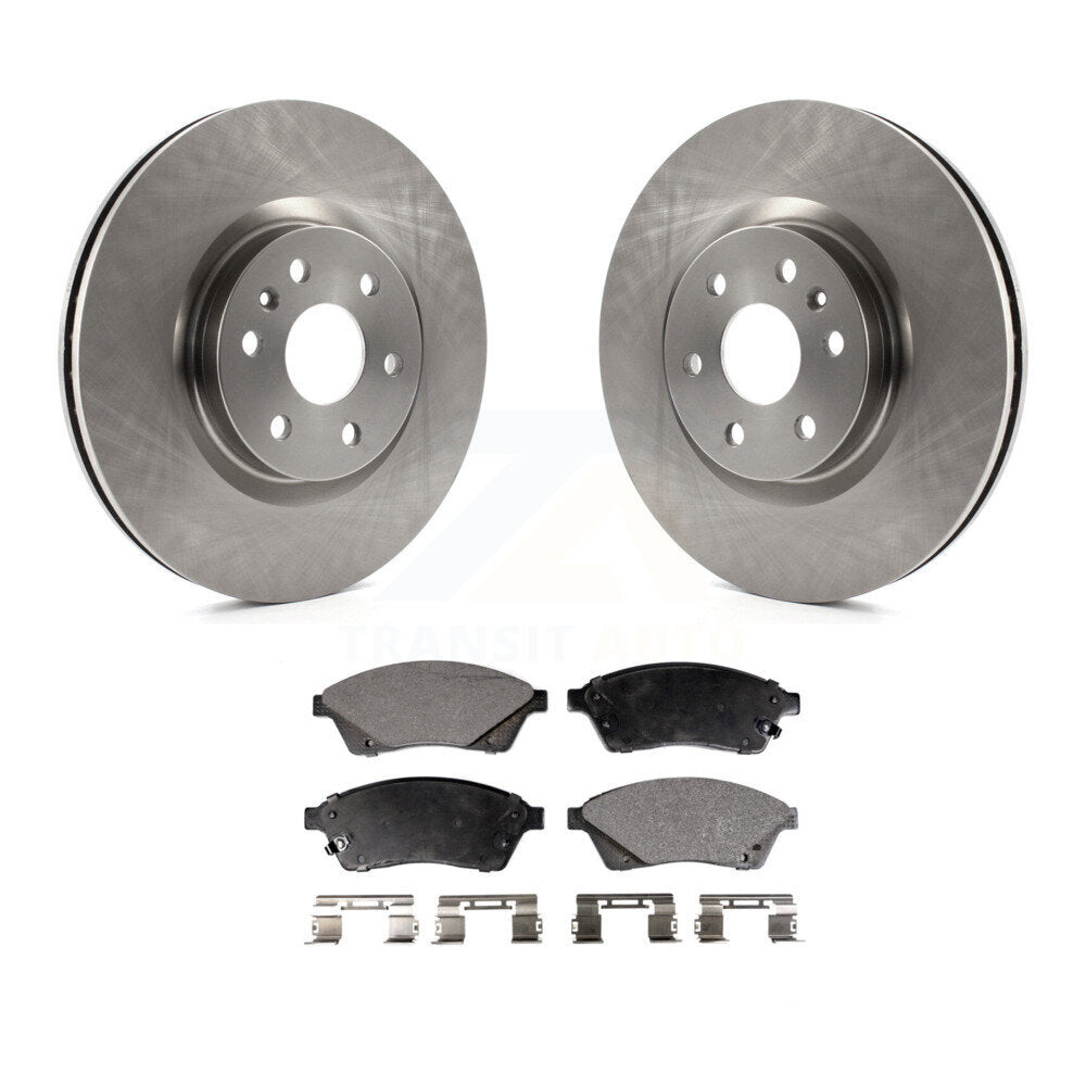 Disc Brake Rotors And Ceramic Pads Front Kit For Cadillac SRX Saab 9-4X