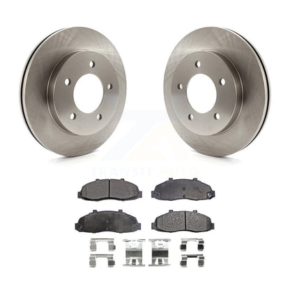 Disc Brake Rotors And Ceramic Pads Front Kit For Ford F-150 Heritage 4WD