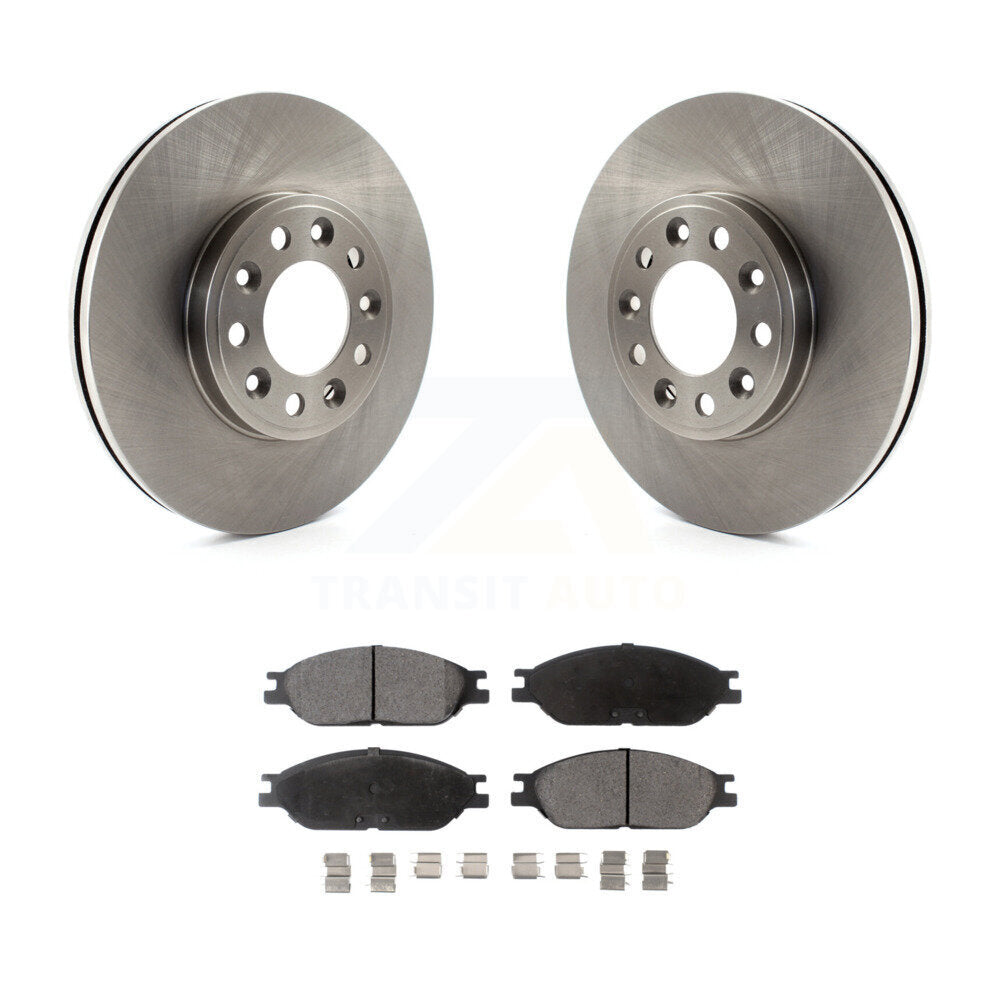 Disc Brake Rotors And Ceramic Pads Front Kit For 1999-2003 Ford Windstar