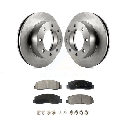 Disc Brake Rotors And Ceramic Pads Front Kit For Ford F-250 Super Duty F-350
