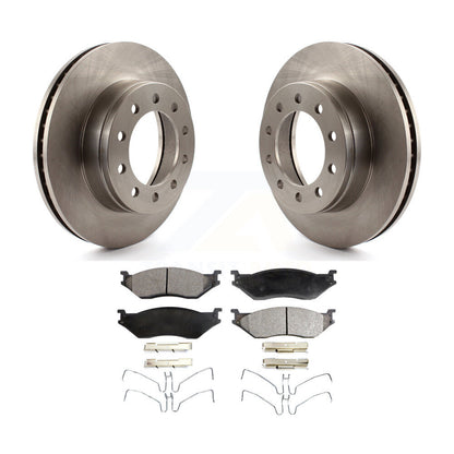 Brake Rotors Ceramic Pad Front Kit For Ford F-450 Super Duty F-550 International
