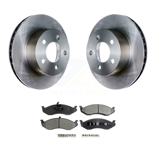 Brake Rotor & Ceramic Pad Front Kit For Jeep Wrangler Cherokee Grand Comanche TJ