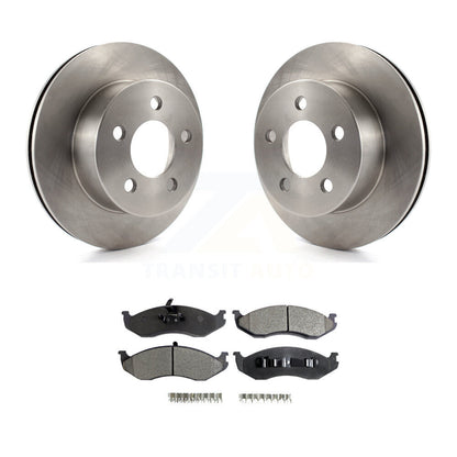 Brake Rotor & Ceramic Pad Front Kit For Jeep Wrangler Cherokee Grand Wagoneer TJ