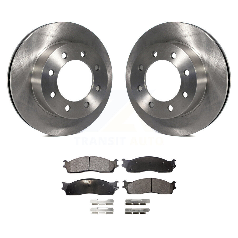 Disc Brake Rotors And Ceramic Pads Front Kit For Dodge Ram 1500 3500 2500