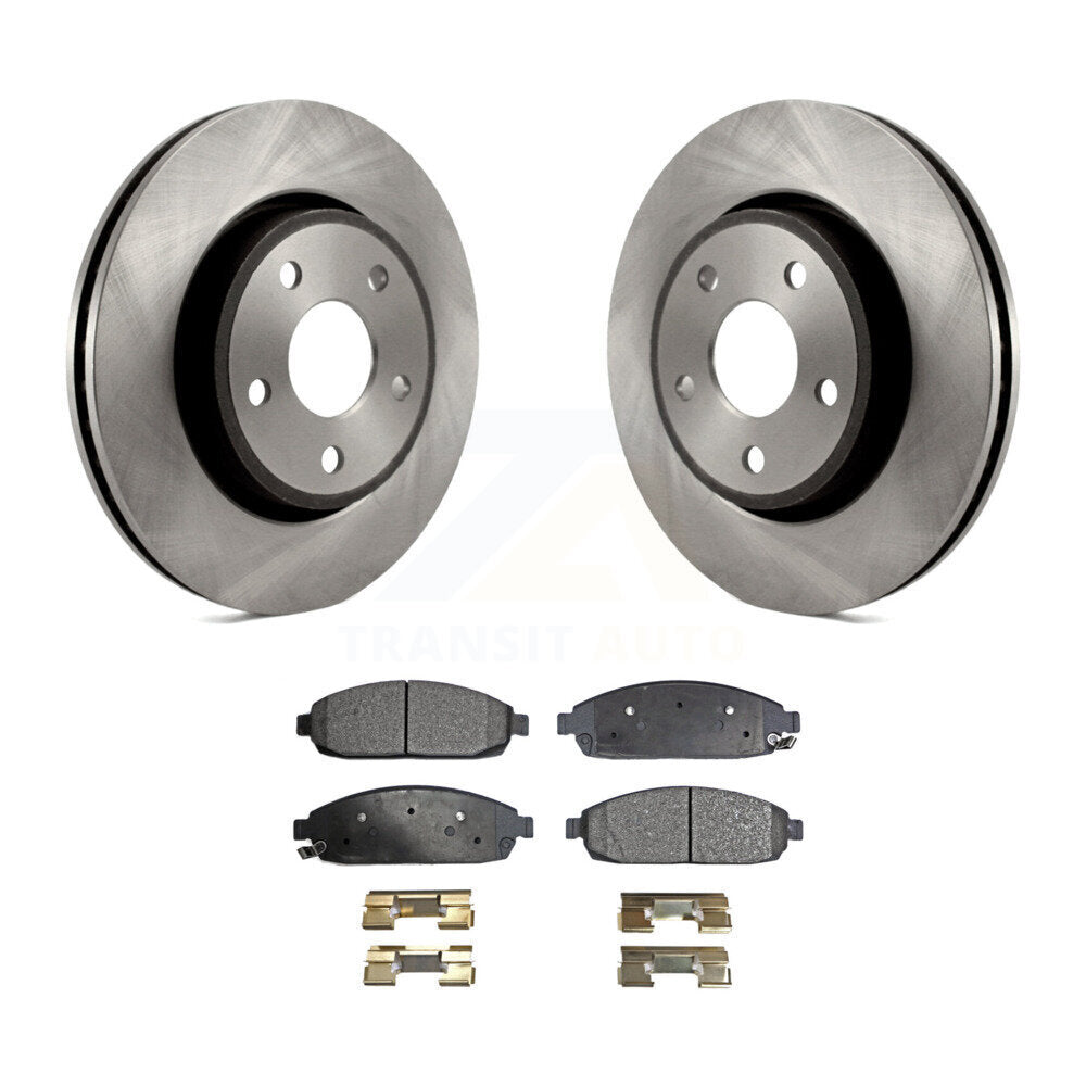 Disc Brake Rotors And Ceramic Pads Front Kit For Jeep Grand Cherokee Commander