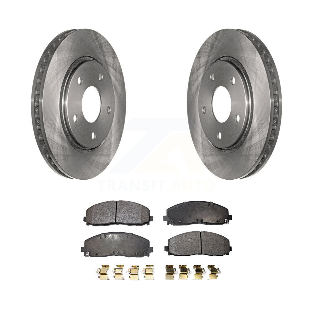 Disc Brake Rotors And Ceramic Pads Front Kit For Dodge Grand Caravan