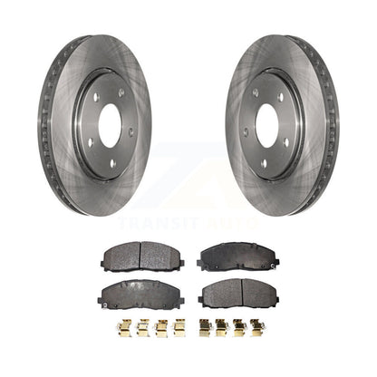 Disc Brake Rotors And Ceramic Pads Front Kit For Dodge Grand Caravan