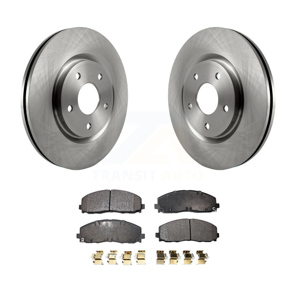Brake Rotors Ceramic Pad Front Kit For Dodge Grand Caravan Journey Chrysler Town