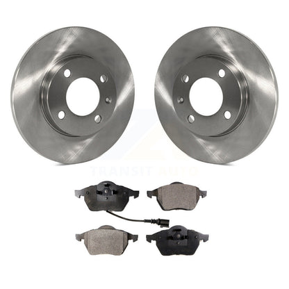 Disc Brake Rotors And Ceramic Pads Front Kit For 1996-1998 Volkswagen Jetta 2.8L