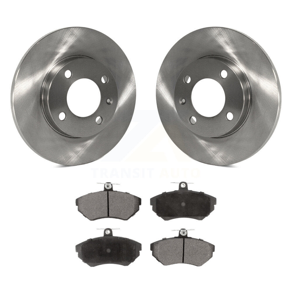Disc Brake Rotors And Ceramic Pads Front Kit For 1996 Volkswagen Golf 1.9L