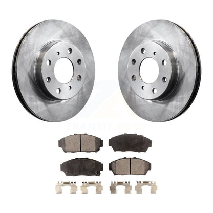 Brake Rotors & Ceramic Pad Front Kit For 94-95 Honda Civic EX with Sedan Non-ABS