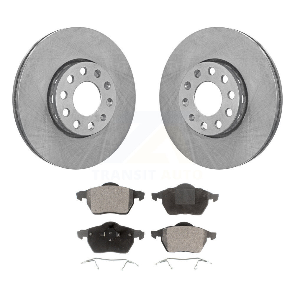 Disc Brake Rotors Ceramic Pad Front Kit For Audi A4 Quattro Volkswagen Passat A6
