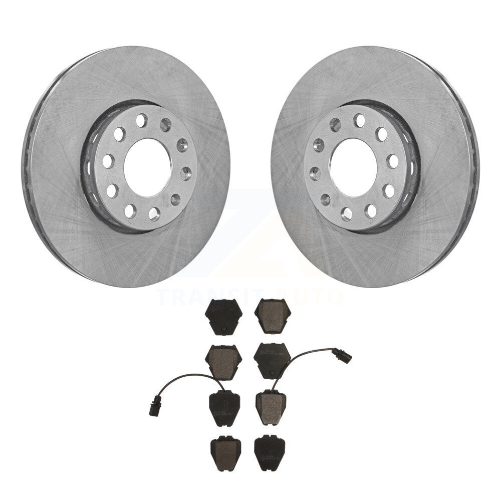 Disc Brake Rotor And Ceramic Pad Front Kit For Volkswagen Passat Audi A4 Quattro