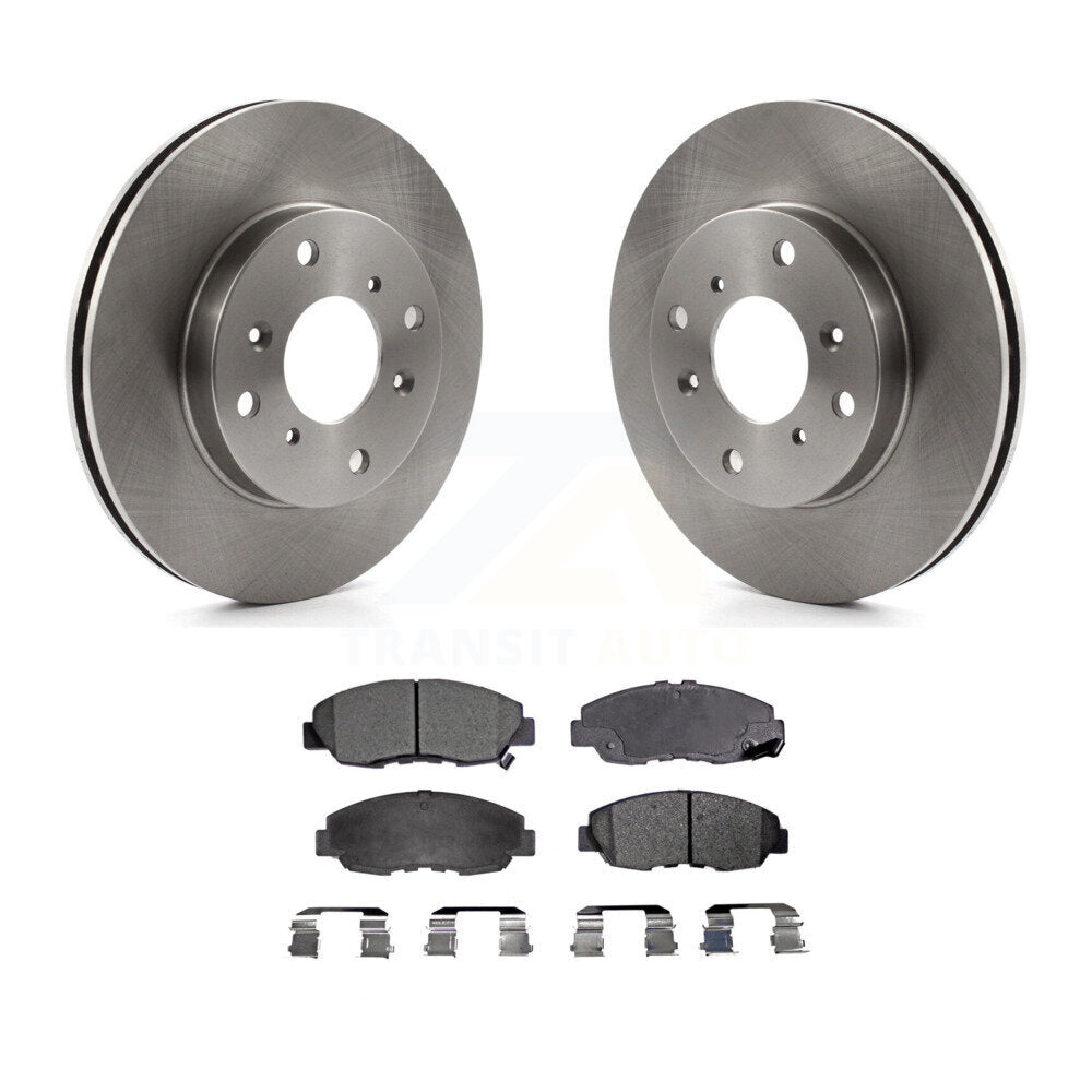 Brake Rotor And Ceramic Pad Front Kit For 1998-2002 Honda Accord Sedan with 2.3L