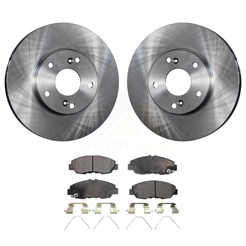 Disc Brake Rotors And Ceramic Pads Front Kit For 2014-2015 Honda Civic Touring