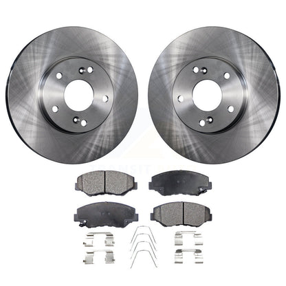 Brake Rotor & Ceramic Pad Front Kit For Honda Accord Civic Fit Element Acura ILX