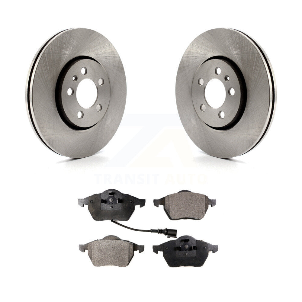 Disc Brake Rotors And Ceramic Pads Front Kit For Volkswagen Jetta Golf Beetle