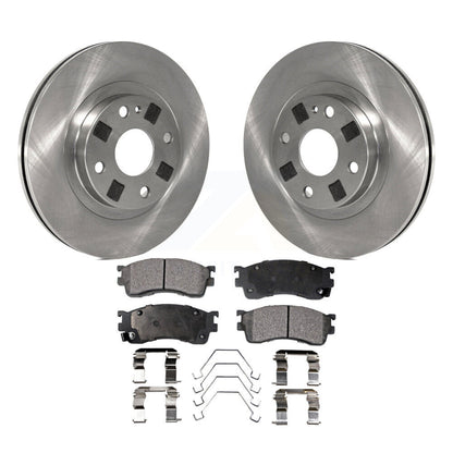 Disc Brake Rotors And Ceramic Pads Front Kit For Mazda Protege