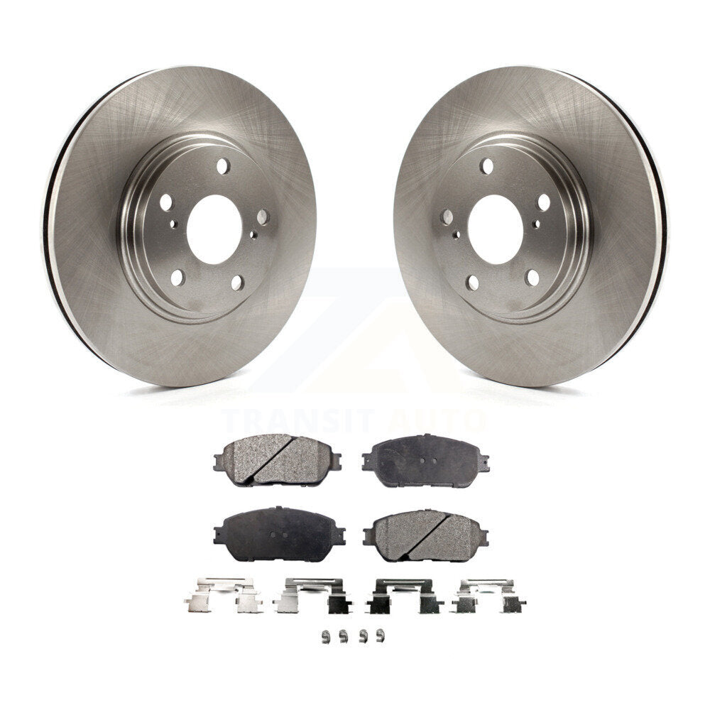 Disc Brake Rotors And Ceramic Pads Front Kit For 2004-2006 Lexus ES330