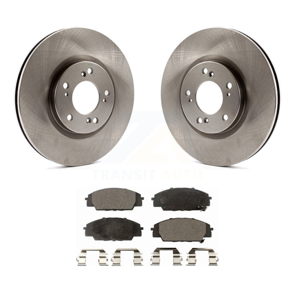 Disc Brake Rotors And Ceramic Pads Front Kit For 2000-2009 Honda S2000