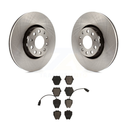 Disc Brake Rotors And Ceramic Pads Front Kit For Audi A8 Quattro