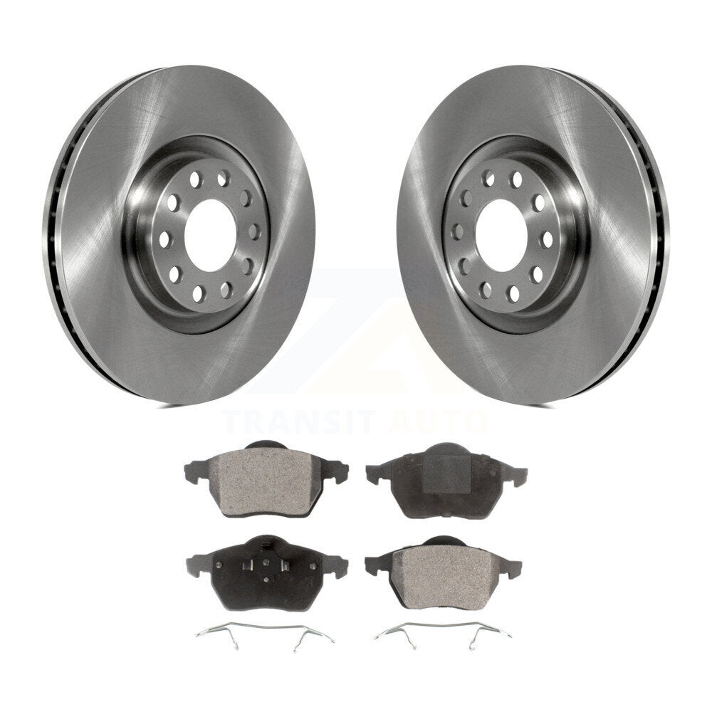 Disc Brake Rotors And Ceramic Pads Front Kit For Audi A6 Quattro S4