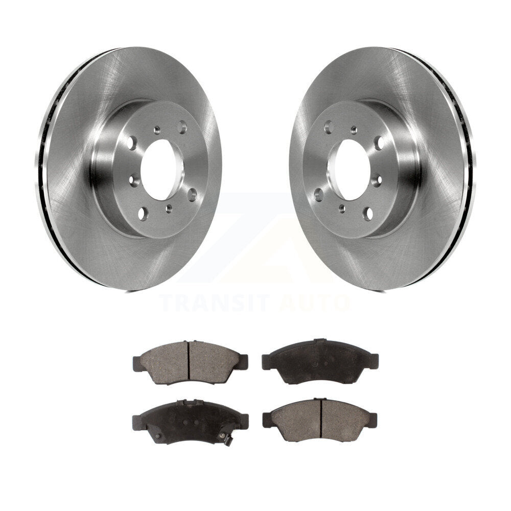 Disc Brake Rotors And Ceramic Pads Front Kit For 2006-2007 Suzuki Aerio