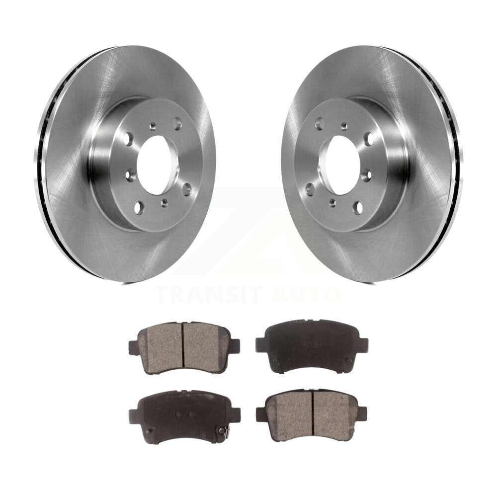 Disc Brake Rotors And Ceramic Pads Front Kit For 2002-2005 Suzuki Aerio
