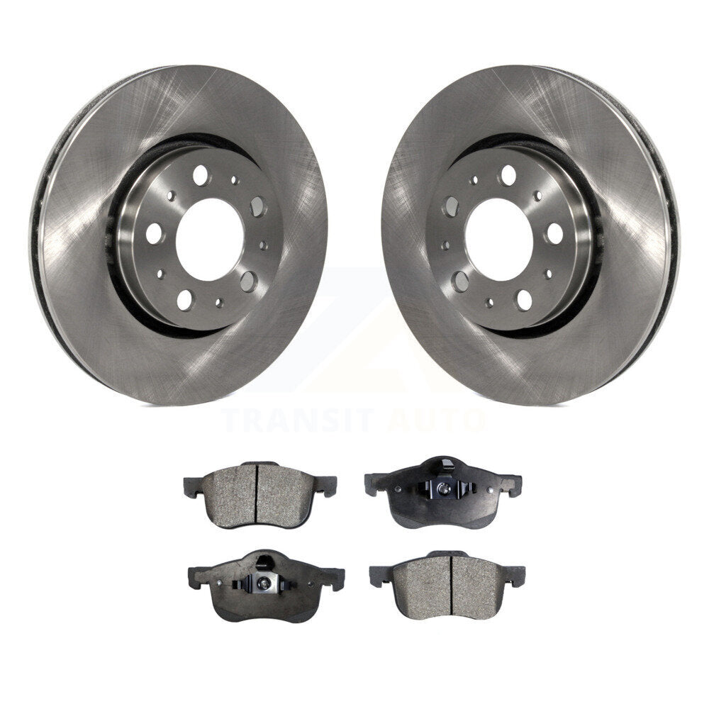 Disc Brake Rotors And Ceramic Pads Front Kit For Volvo S60 XC70 V70 S80