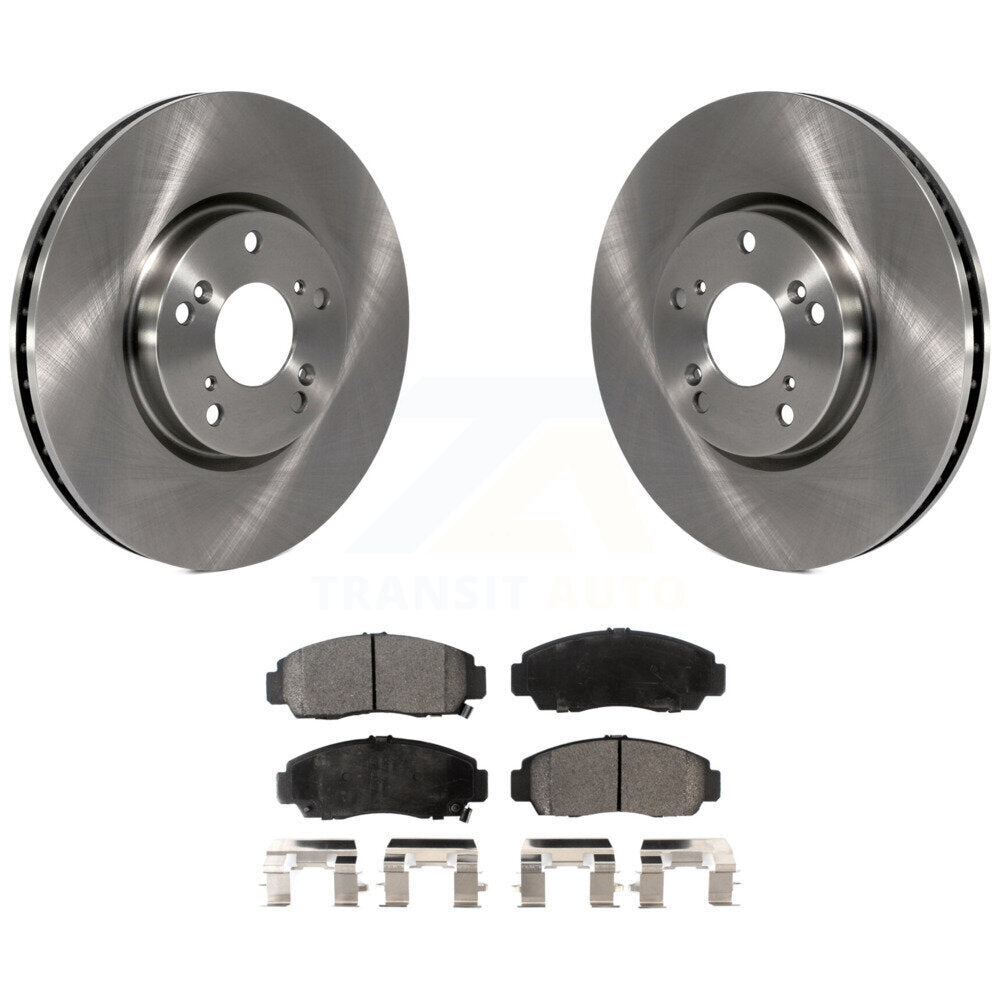 Brake Rotors Ceramic Pad Front Kit For 2004-2005 Acura TL Automatic transmission