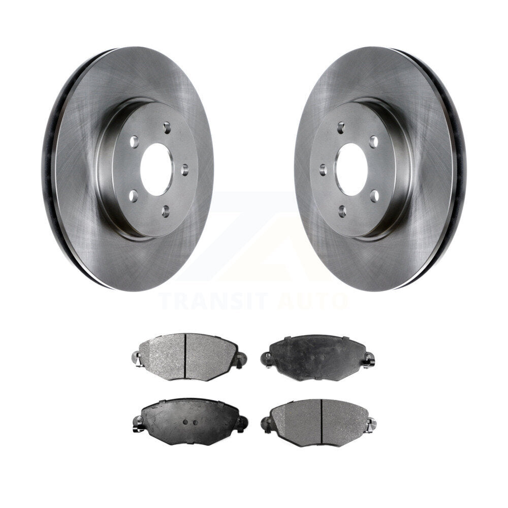 Disc Brake Rotors And Ceramic Pads Front Kit For 2002-2008 Jaguar X-Type
