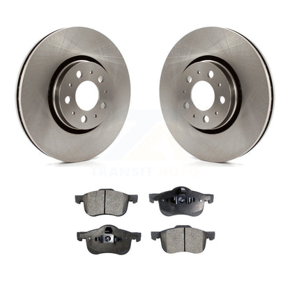 Brake Rotors Ceramic Pad Front Kit For Volvo S60 With 316mm Diameter Rotor